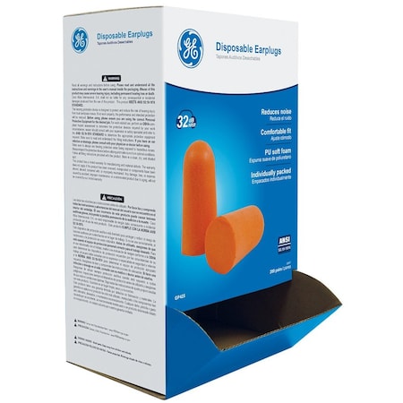 Ge Foam Earplugs, 200 PK GP425